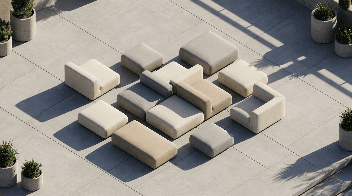 Terrazza contemporanea affacciata sul lago